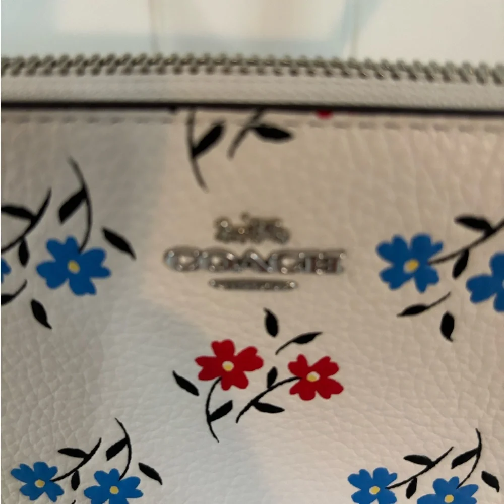 COACH Nolita 19 with Floral Print Handbag purse minibag color: chalk floral - Picture 8 of 10